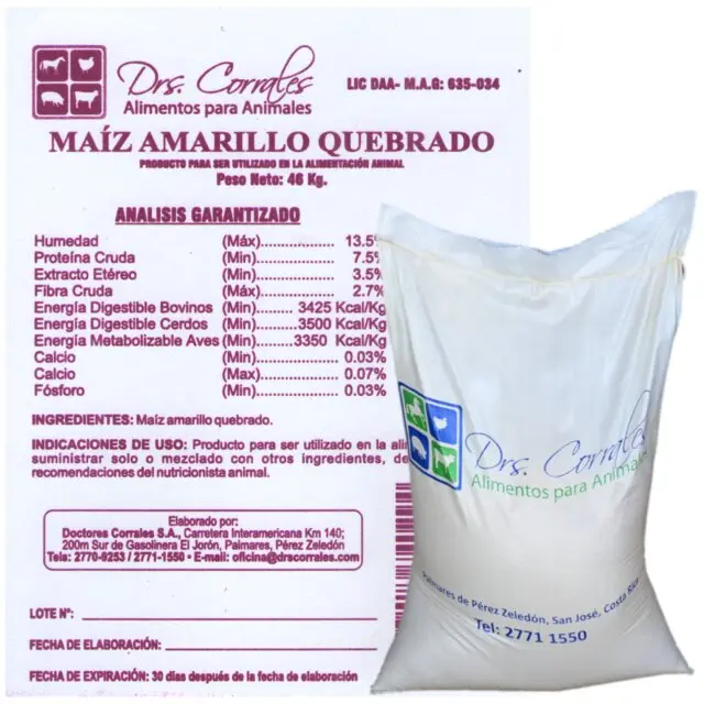 Maíz Amarillo Quebrado 46Kg
