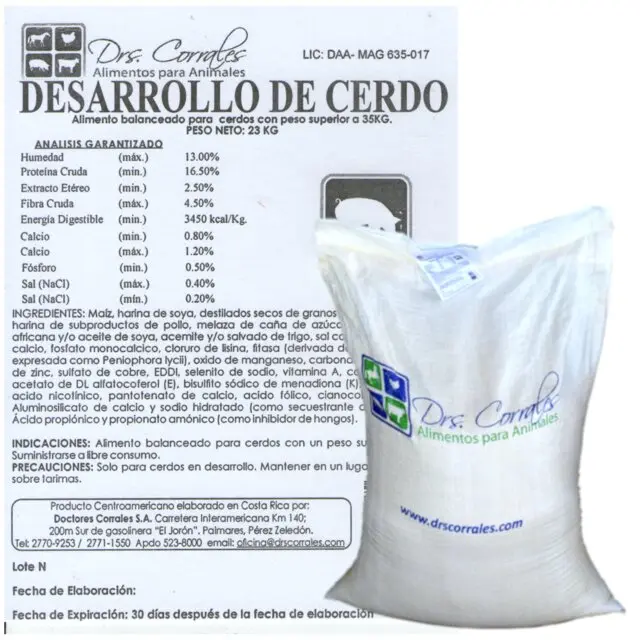 Desarrollo de Cerdo 23Kg