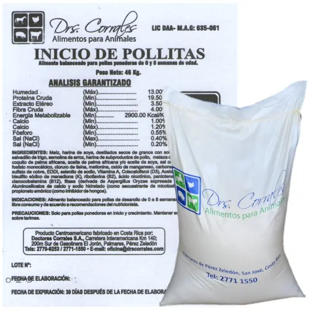 Inicio de Pollitas 46Kg