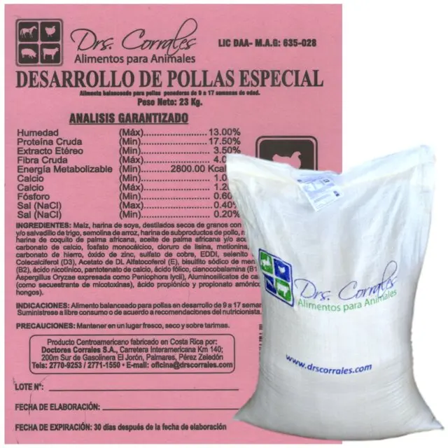 Desarrollo de Pollas 23Kg