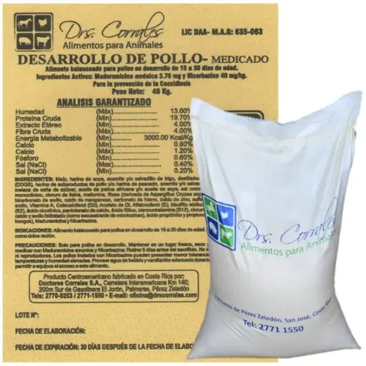 Desarrollo de Pollo Medicado 46Kg