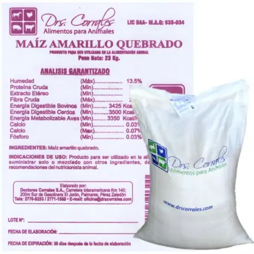 Maíz Amarillo Quebrado 23Kg