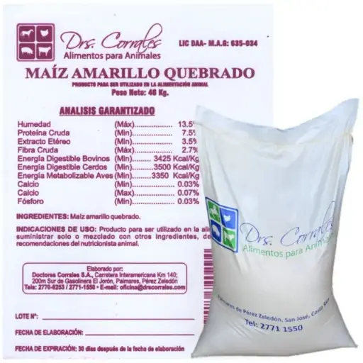 Maíz Amarillo Quebrado 46Kg